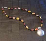 Mookaite and Onyx Necklace